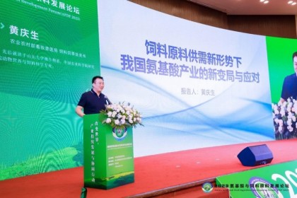  黄庆生：饲料原料供需新形势下 我国氨基酸产业新变局